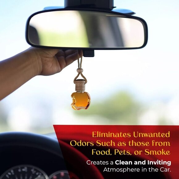 set of 2 Car Air Freshener Caribbean Scent Wooden Lid  10ml Long-Lasting Aroma - Picture 7 of 8